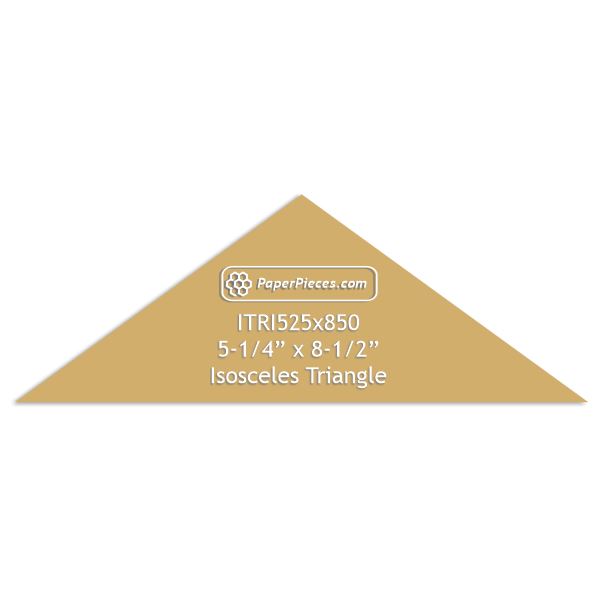 5-1/4" x 8-1/2" Isosceles Triangle