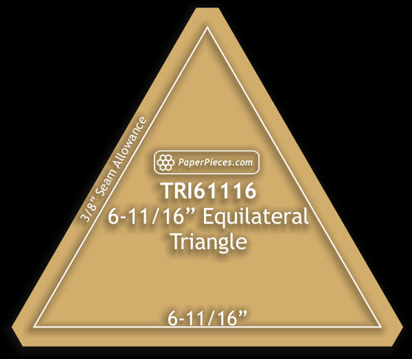 6-11/16" Equilateral Triangles