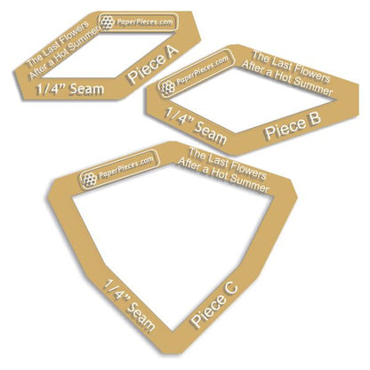 Last Flowers After a Hot Summer found in Millefiori Quilts 4 by Willyne Hammerstein