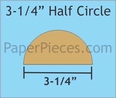 3-1/4" Half Circles