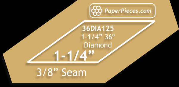 1-1/4" 36 Degree Diamonds