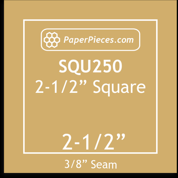 2-1/2" Squares