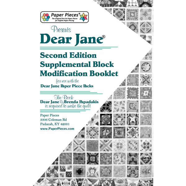 Dear Jane 2nd Edition Modification Booklet (FREE PDF Download) by Paper Pieces®