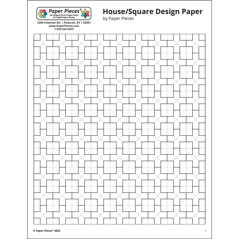 「PAPER IN DESIGN」 House + Square Design Sheet (FREE PDF Download) – Paper Pieces