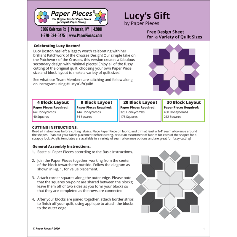 Lucy's Gift (FREE PDF Download) by Paper Pieces®