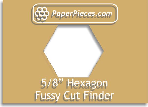 5/8" Hexagon Fussy Cut Finder