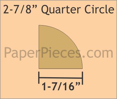 2-7/8" Quarter Circles