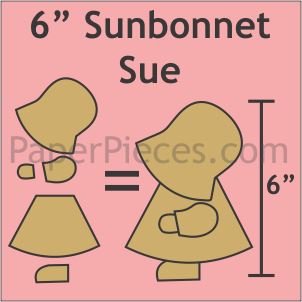 6" Sunbonnet Sue