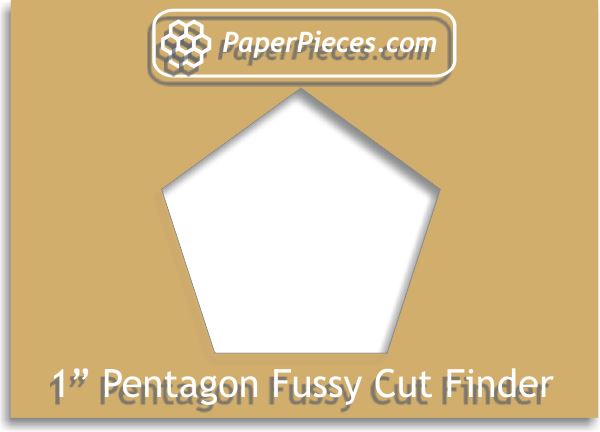 1" Pentagon Fussy Cut Finder