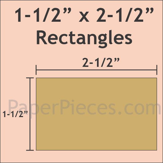 1-1/2" x 2-1/2" Rectangle