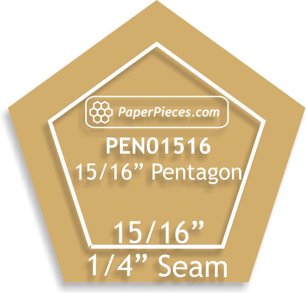 15/16"" Pentagons