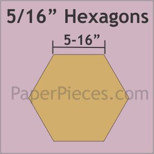 5/16" Hexagons