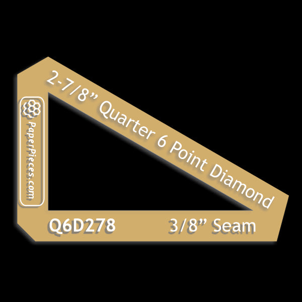 2-7/8" Quarter 60 Degree Diamond