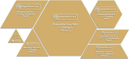 Poinsettia Tree Skirt by Paper Pieces®