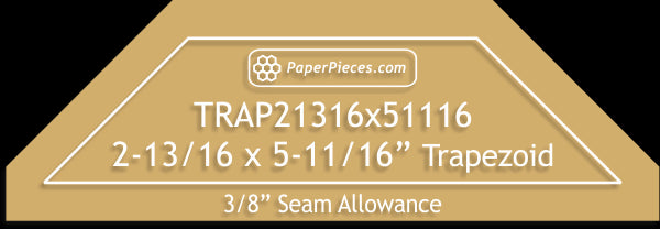 2-13/16" x 5-11/16" Trapezoids