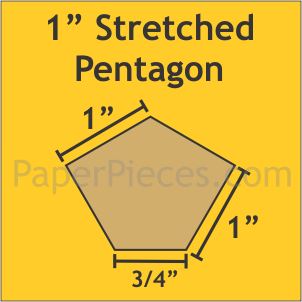 1" Stretched Pentagons
