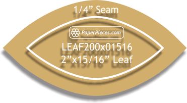 2" x 15/16" Leaf