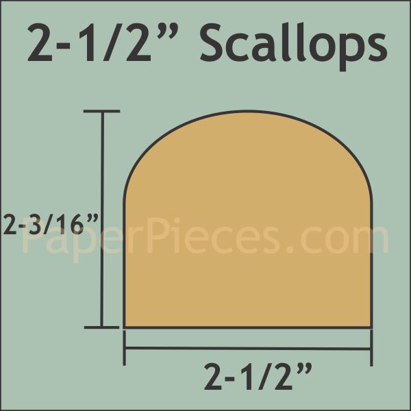 2-1/2" Scallops