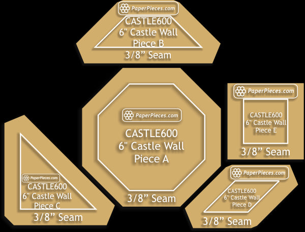 6" Castle Wall Block