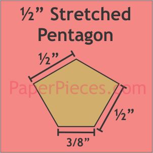 1/2" Stretched Pentagon