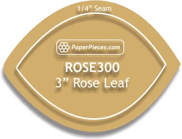 3" Rose Leaf