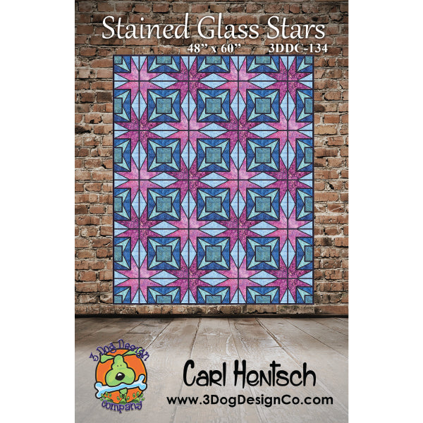 Stained Glass Stars by Carl Hentsch of 3 Dog Design Co.