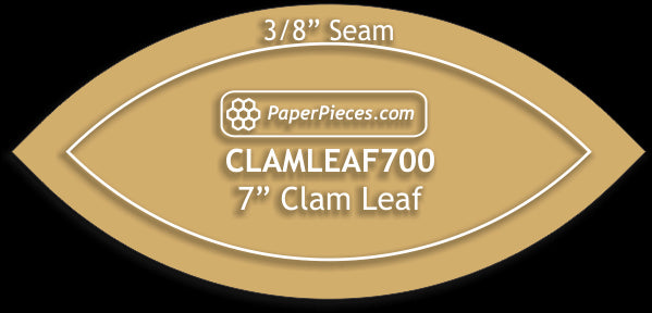 7" Clam Leaf