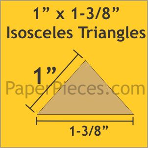 1" x 1-3/8" Isosceles Triangles