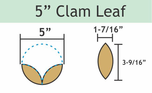 5" Clam Leaf