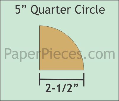 5" Quarter Circles