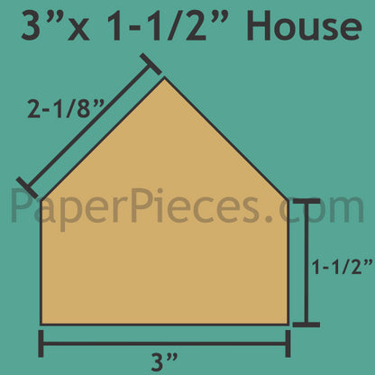 3" x 1-1/2" House