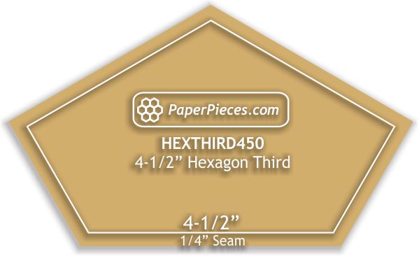 4-1/2" Hexagon Thirds