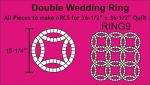15-1/4" Double Wedding Ring