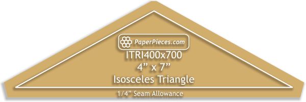 4" x 7" Isosceles Triangles