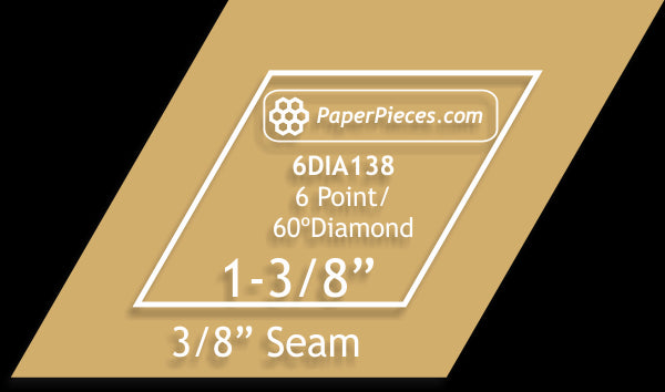 1-3/8" 6 Point Diamonds