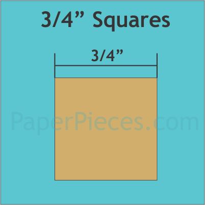 3/4" Squares