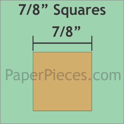 7/8" Squares