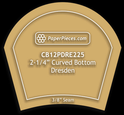 12" Petal Curved Bottom Dresdens