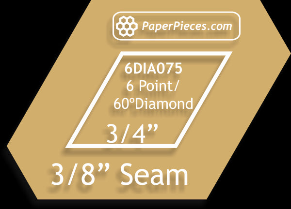 3/4" 6 Point-60 Degree Diamonds