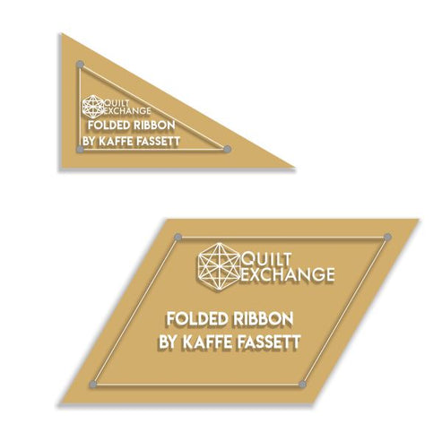 Folded Ribbons Acrylic Templates (2 Piece Set) – Paper Pieces