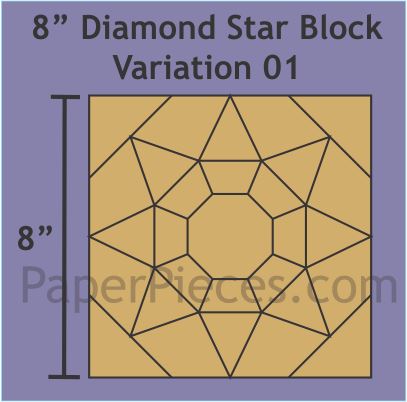 8" Diamonds Star Variation 01