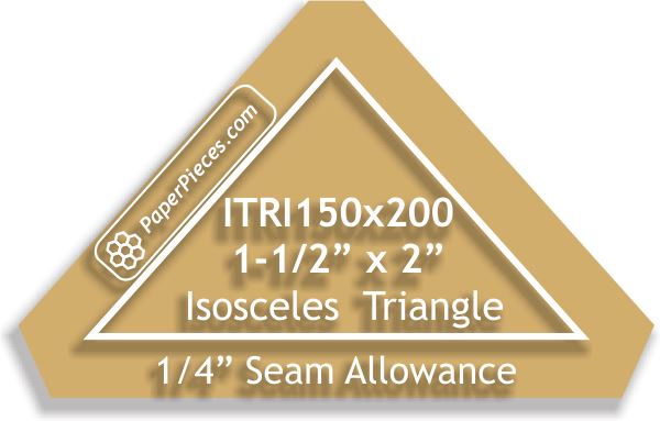1-1/2" x 2" Isosceles Triangles
