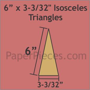 6" x 3-3/32" Isosceles Triangles