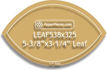 5-3/8" x 3-1/4" Leaf