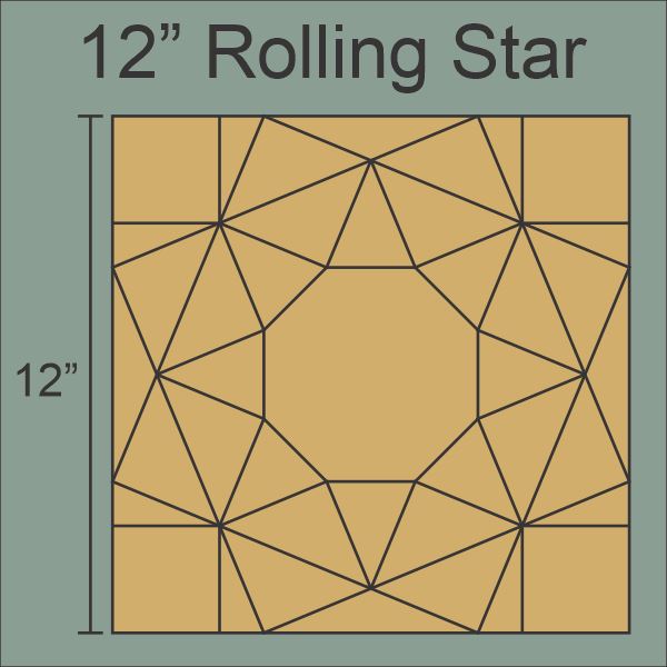 12" Rolling Star by Mary Koval