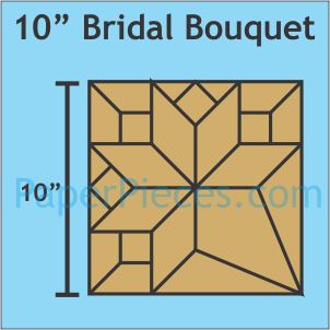 10" Bridal Bouquet Block