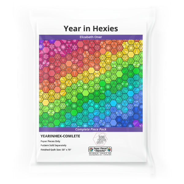 Year in Hexies by Liz Oner of Indie Hipster Quilts