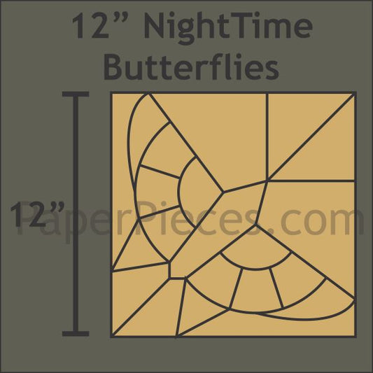 12" Nighttime Butterflies