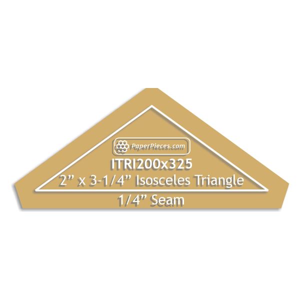 2" x 3-1/4" Isosceles Triangle