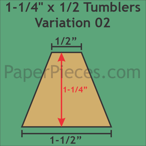 1-1/4" x 1/2" Tumbler Variation 02